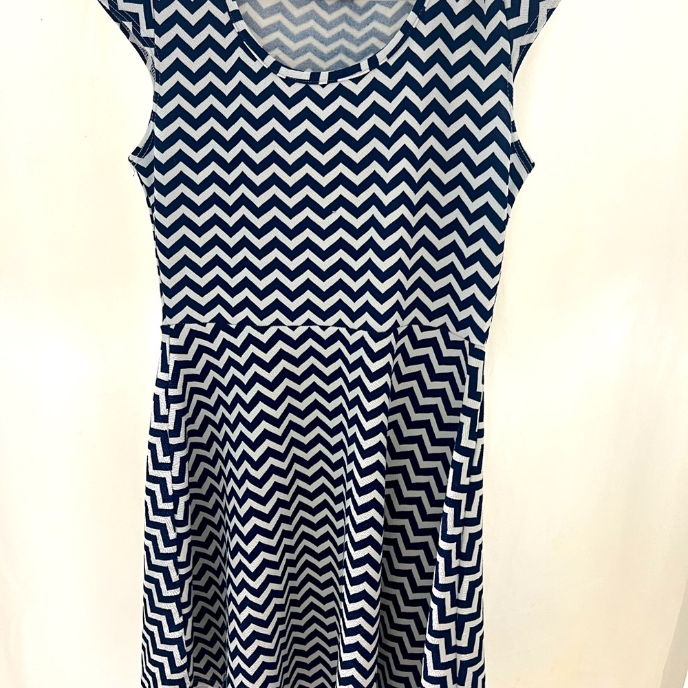 Blue and white dress size medium